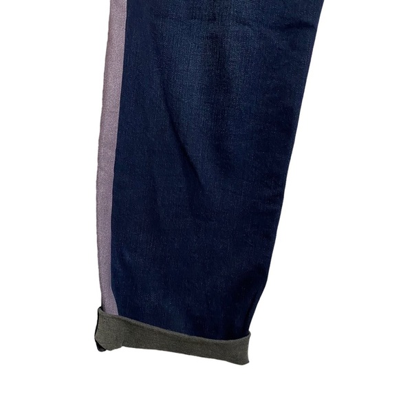 Kut from the Kloth Connie Ankle Skinny Jeans Folded Hem Pink Vertical Stripes 16 - Picture 10 of 16